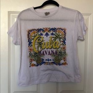 ASOS cropped graphic T
